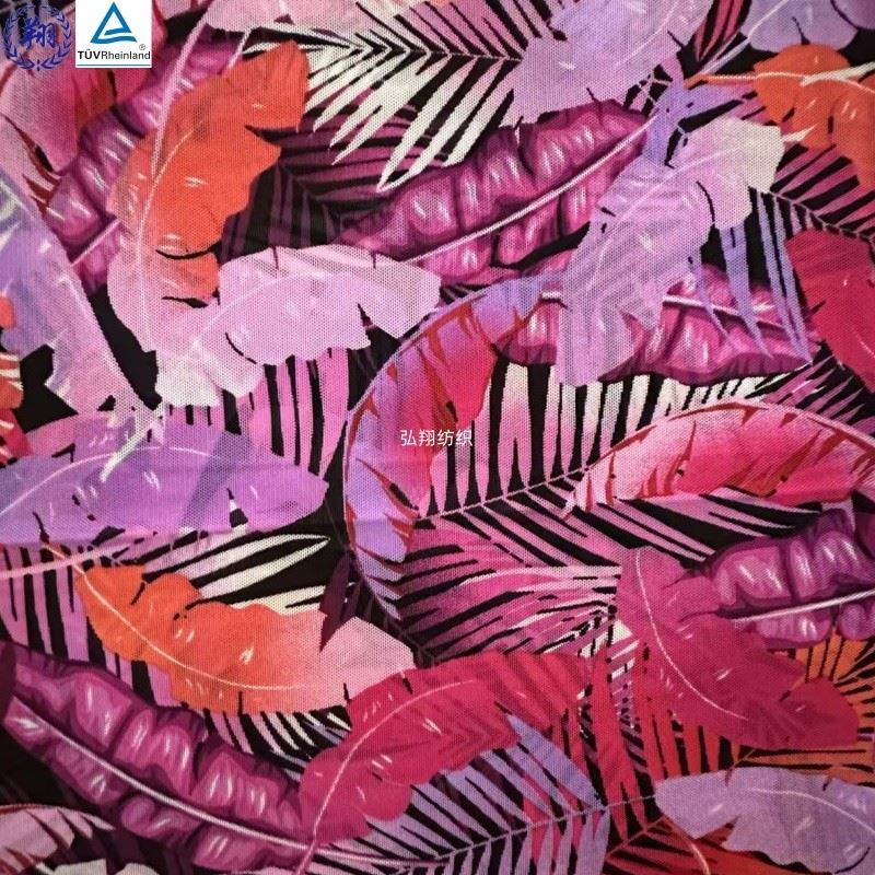 Printed Stretch Knit Nylon Fabric factory